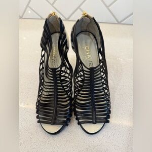 CHANEL 99mm Caged Stiletto